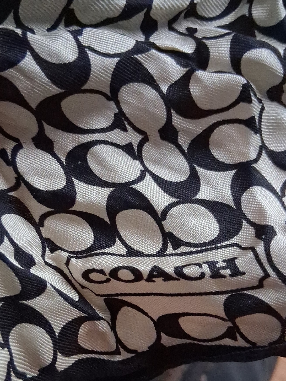 Vintage Coach silk square scarf